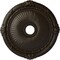 Ekena Millwork Heaton Ceiling Medallion (Fits Canopies up to 6 1/2"), 27 1/2"OD x 3 7/8"ID x 2 1/4"P, Stone Hearth CM27HESHF - alternate 1